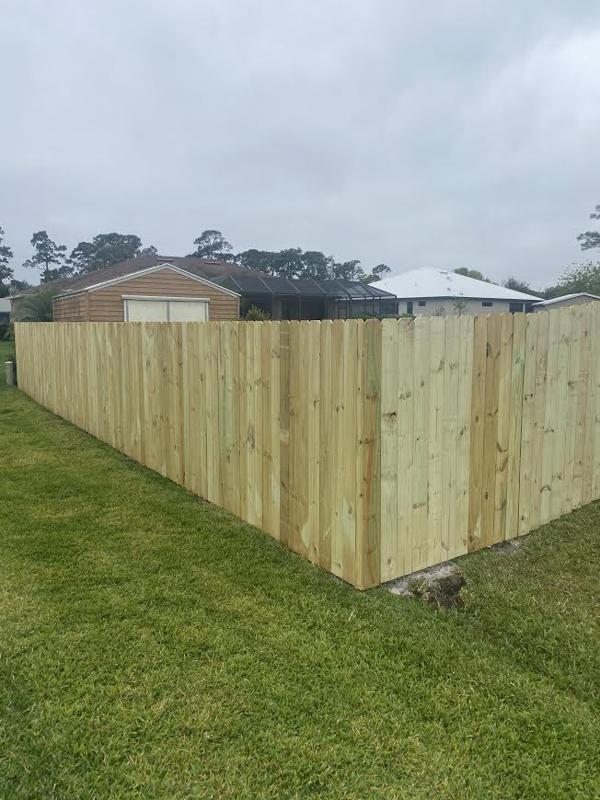 wood fence installation