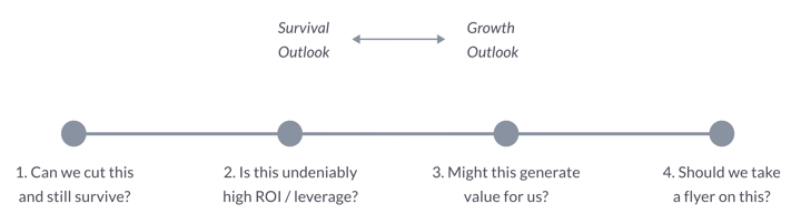 Survival vs. Growth Outlook in Decision-Making