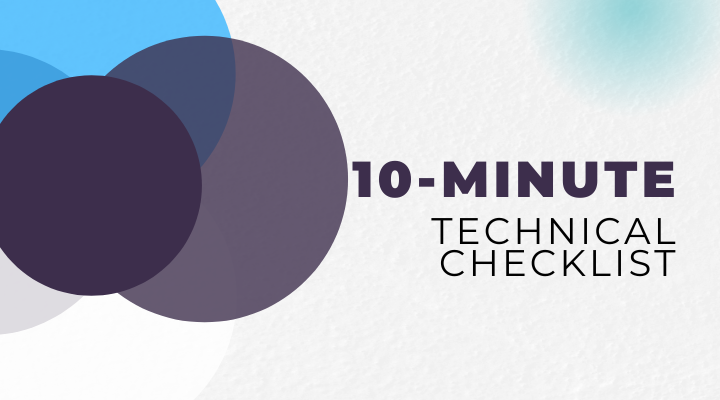 10 minute daily technical checklist for ecommerce stores