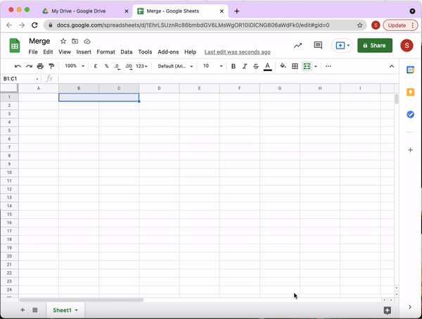 Merging Cells And Data In Google Sheets 