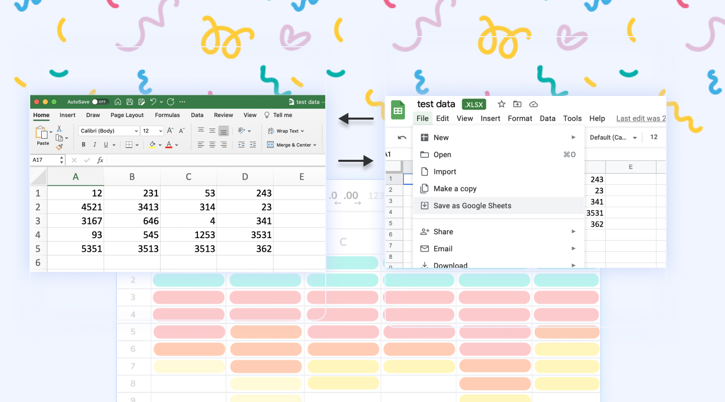 How to convert Excel into Google Sheets