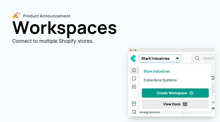 Workspaces: connect Airboxr to multiple Shopify stores.