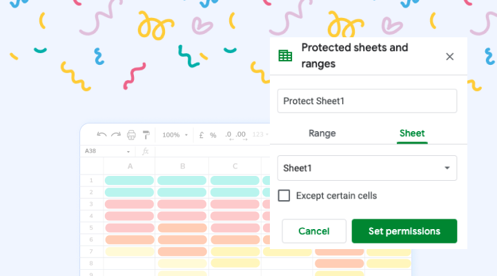 How to protect Google Sheets