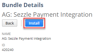Sezzle NetSuite Integration Installation Guide