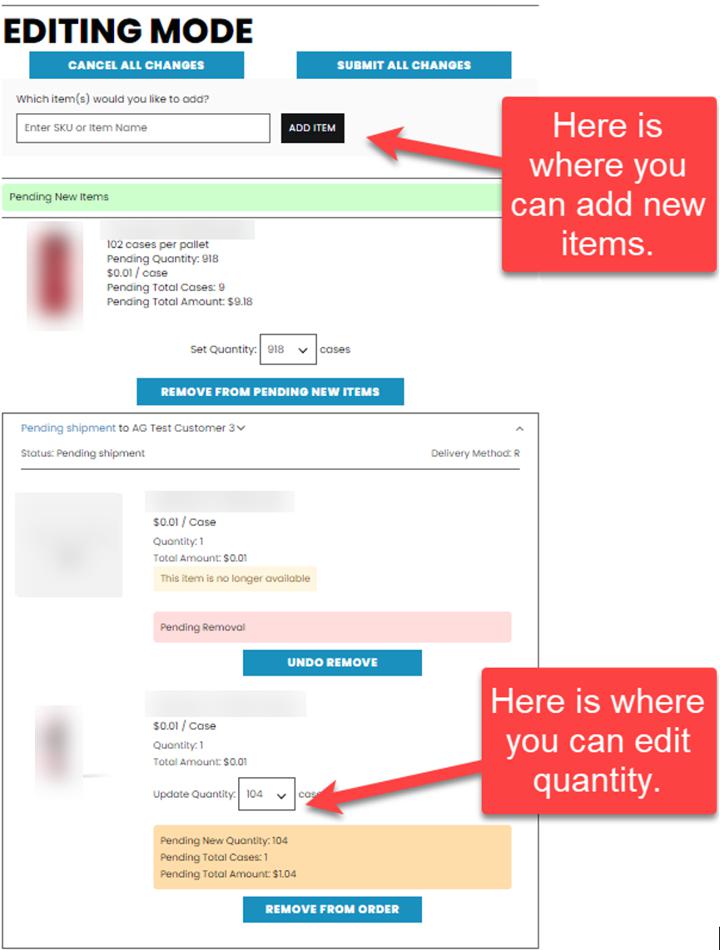 SuiteCommerce MyAccount Order Edit Extension Editing Mode
