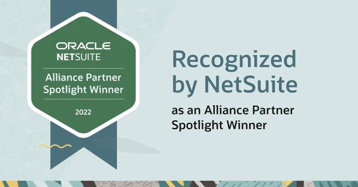 Anchor Group NetSuite Alliance Partner Spotlight Winner 2022