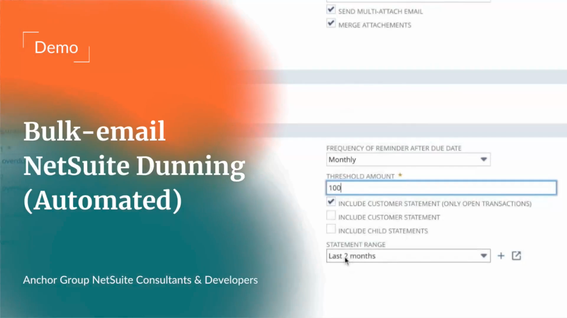 Working with Bulk-email NetSuite Dunning | Automated Version