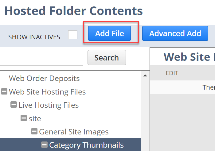 NetSuite hosted folder contents add file