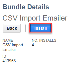 csv import emailer bundle details 