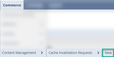 suitecommerce cache invalidation request