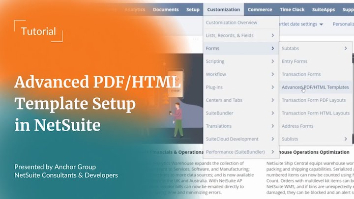 NetSuite Advanced PDF Setup Tutorial | Anchor Group Consultants