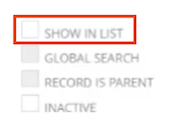 netsuite custom item field show in list checkbox