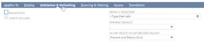 netsuite custom item field validation and defaulting subtab