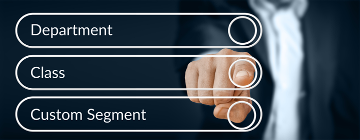 NetSuite department class custom segment