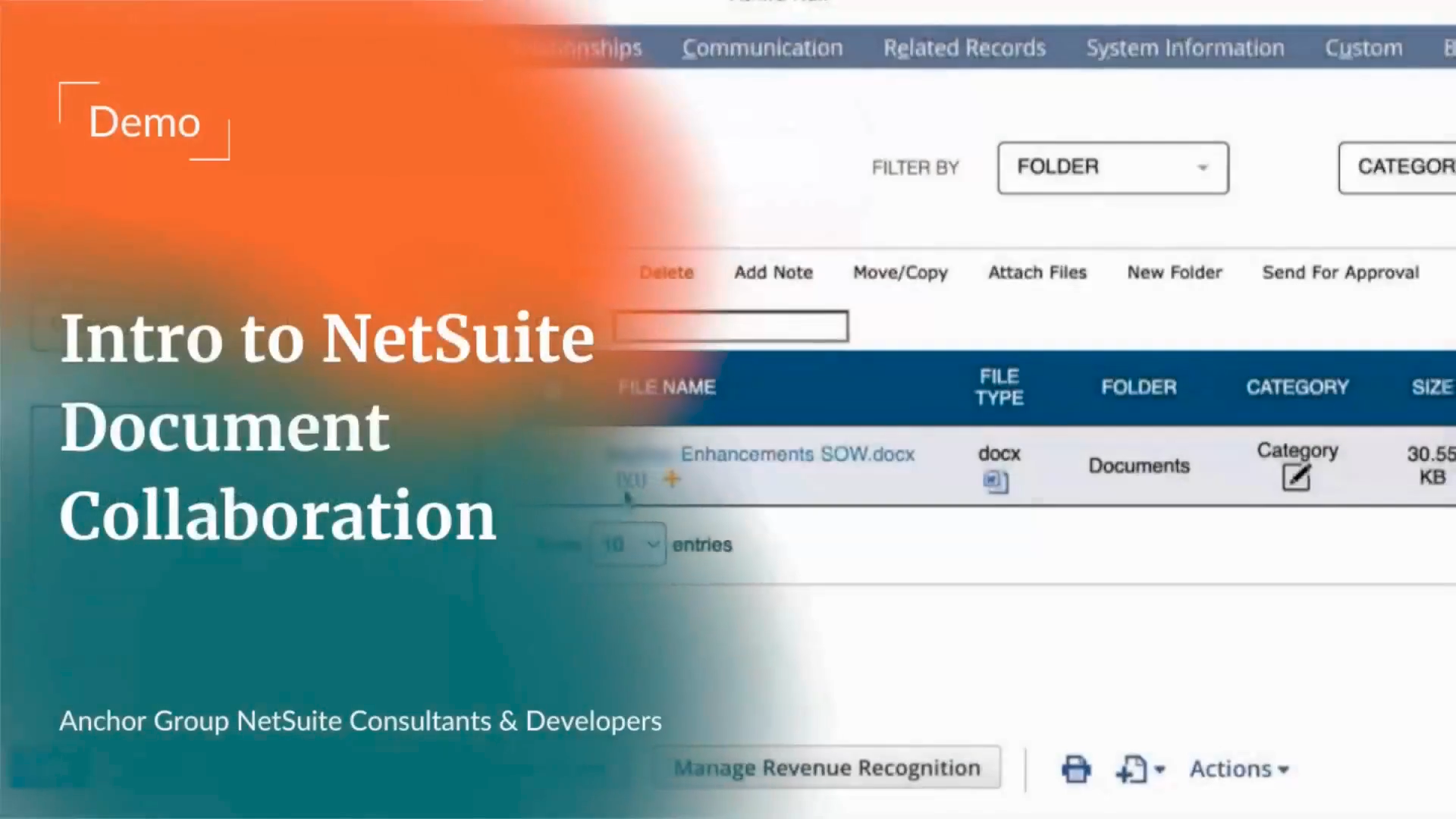 Intro to NetSuite Document Collaboration | DMS