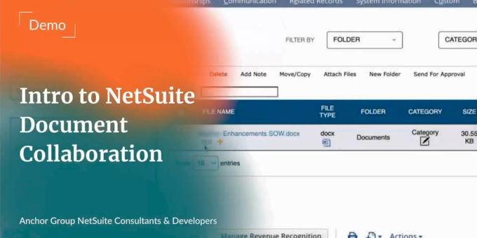 Intro to NetSuite Document Collaboration | DMS