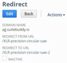 example suitecommerce  redirect record