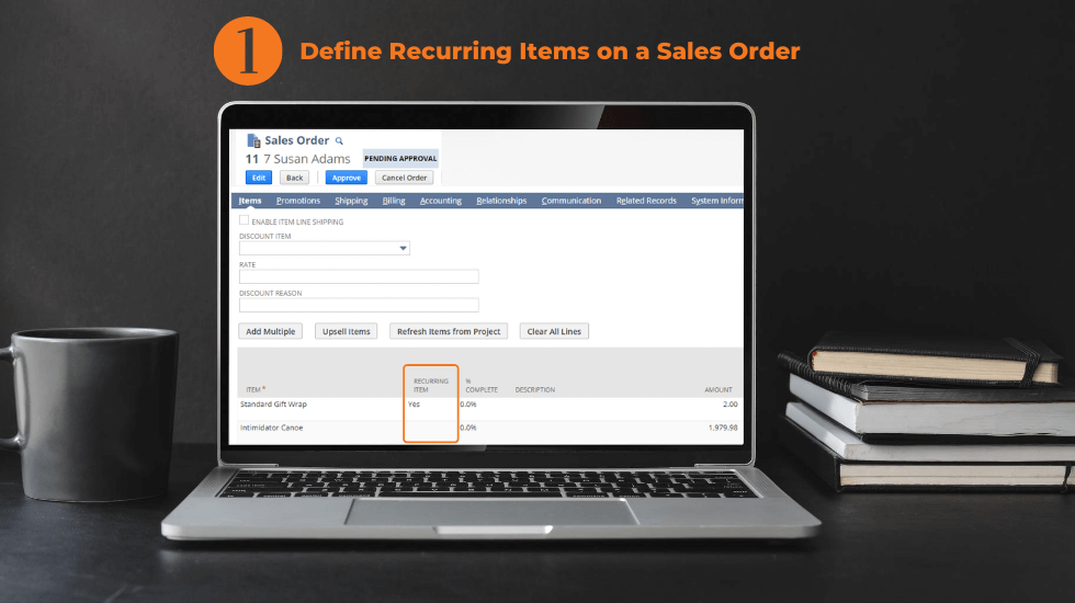 Recurring sales order NetSuite apps