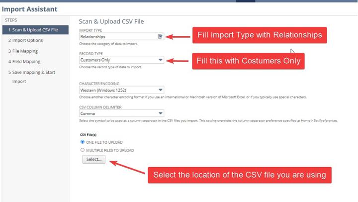 scan and upload csv file