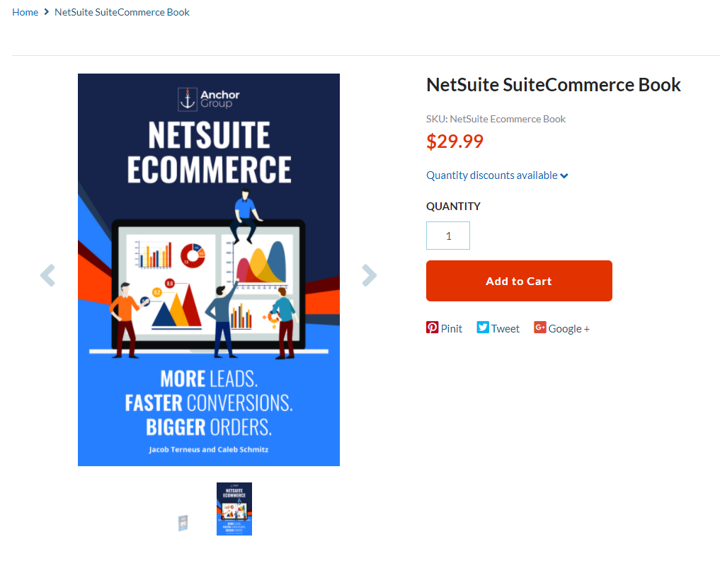 Suitecommerce advanced book showing