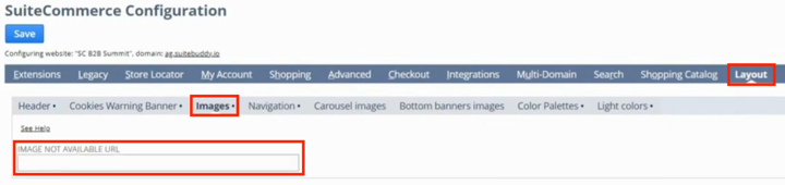 suitecommerce configuration layout images image not available url