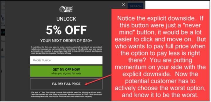 formatting suitecommerce upsell popups