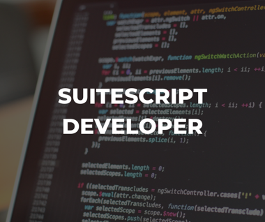 SuiteScript NetSuite developer and NetSuite partner
