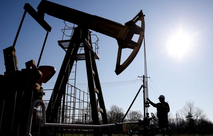 An oil pump jack is pictured at the Abino-Ukrainian oil and gas field in the Krasnodar region, Russia. Photo: AFP Forum via Sputnik/Vitaly Timkiv