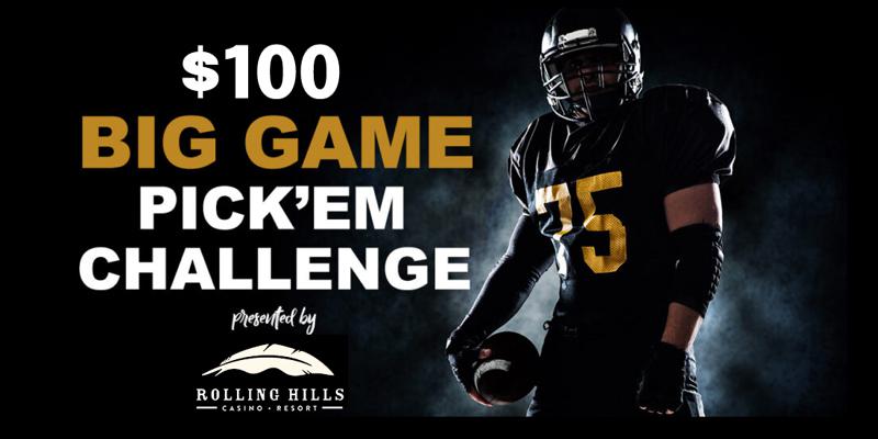 Rolling Hills Casino Big Game Challenge