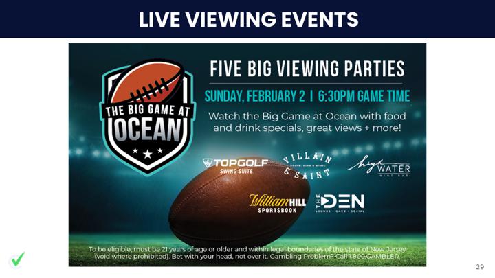 Chalkline Sports live viewing party events 