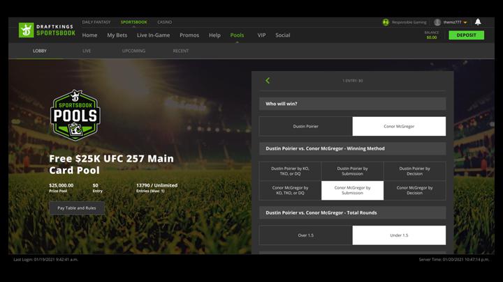 Chalkline Sports January 2021 webinar DraftKings