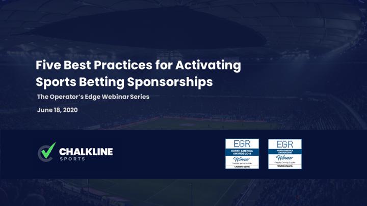 Chalkline Sports activating sports betting sponsorships webinar