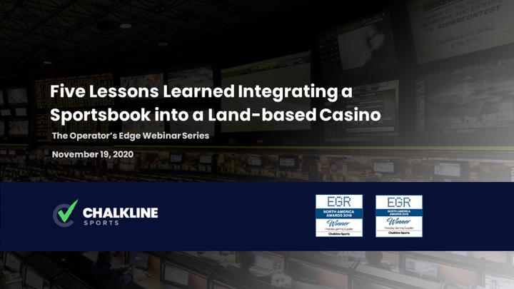 Chalkline Sports integrating sportsbook into land-based casino webinar