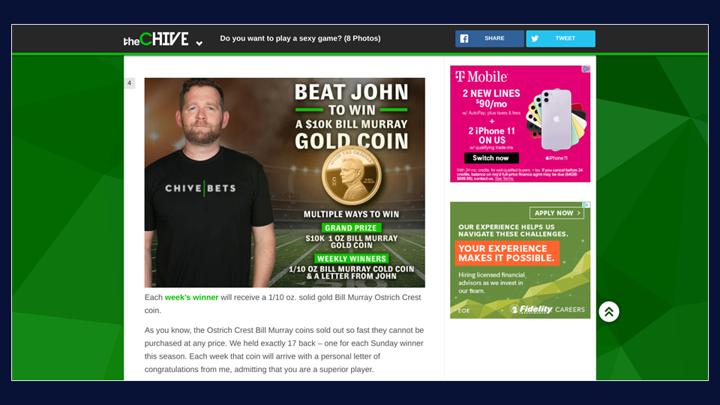 Chalkline Sports The Chive freeplay games