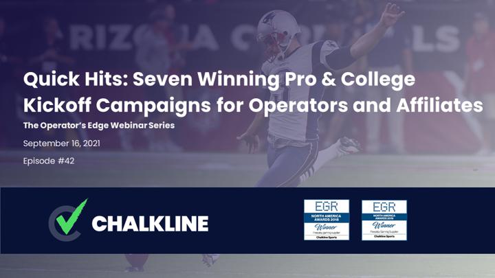 Chalkline webinar September 2021 pro and college kickoff campaigns