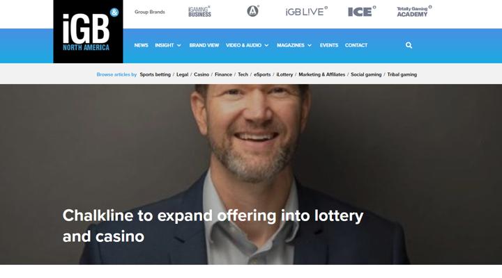 iGaming Business features Chalkline