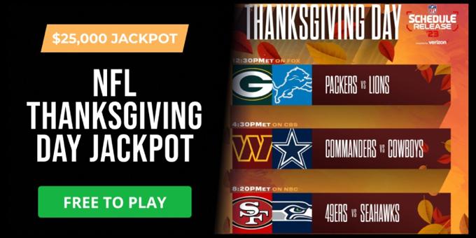 NFL Thanksgiving Day Jackpot Challenge