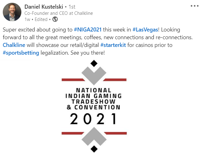 NIGA 2021 LinkedIn post