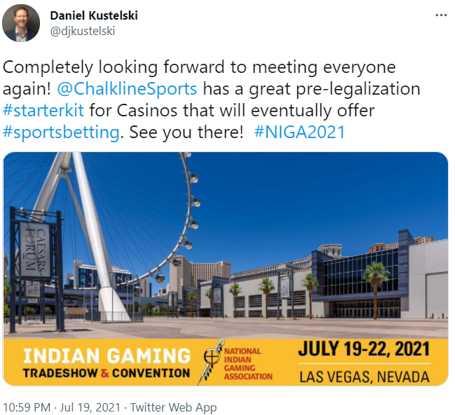 NIGA 2021 Twitter post