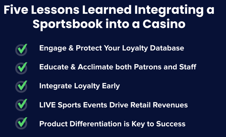 how to successfully integrate a sportsbook into a land-based casino
