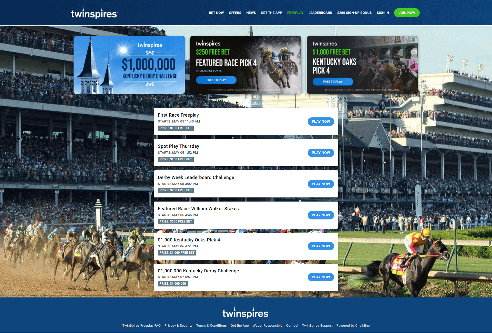 Chalkline Teams Up with TwinSpires to Power the $1,000,000 Kentucky Derby Challenge for the Fourth Year Running  