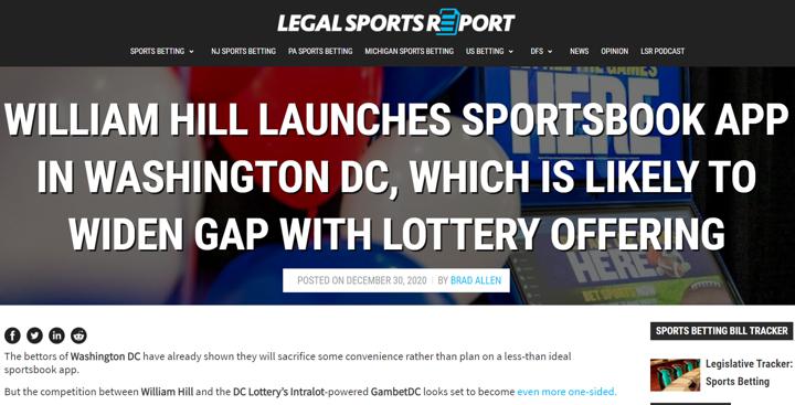 William Hill Washington DC Chalkline