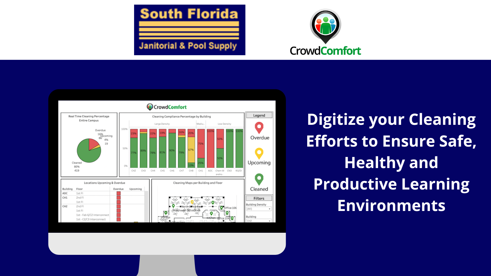 South Florida Janitorial CrowdComfort Cleaning Maps