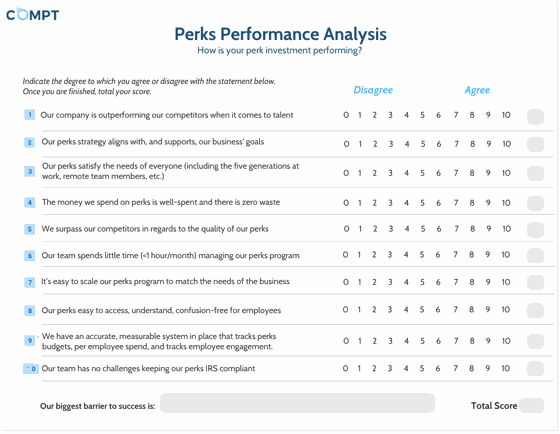 Perks performance analysis example