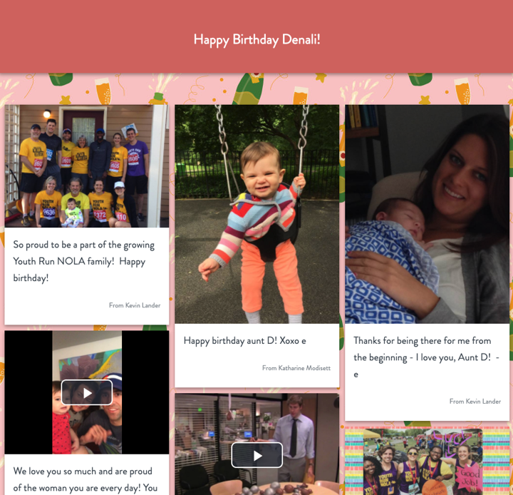 kudoboard birthday example