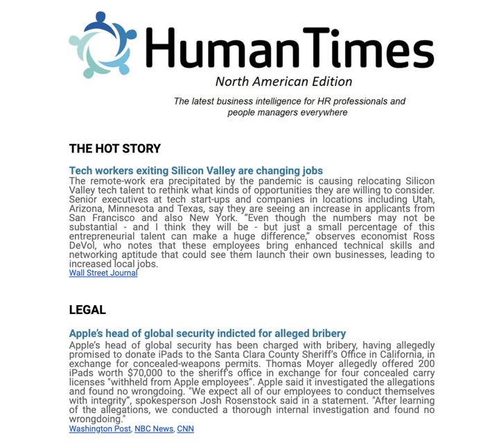 human times newsletter