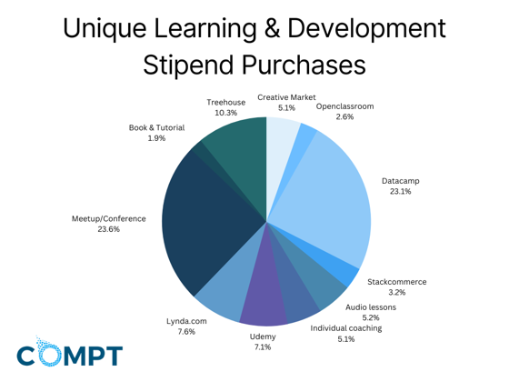 unique learning and development stipend purchases