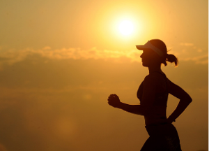 health & wellness stipend woman running 