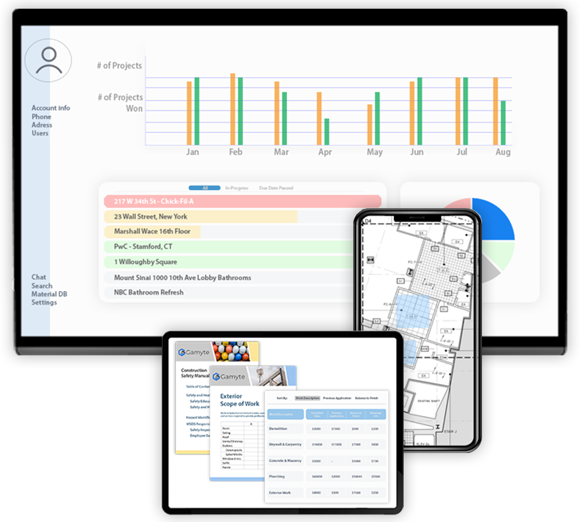 construction management software available from multiple devices