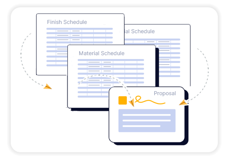 Pull Material info from finish schedule. Push them to the bid.
